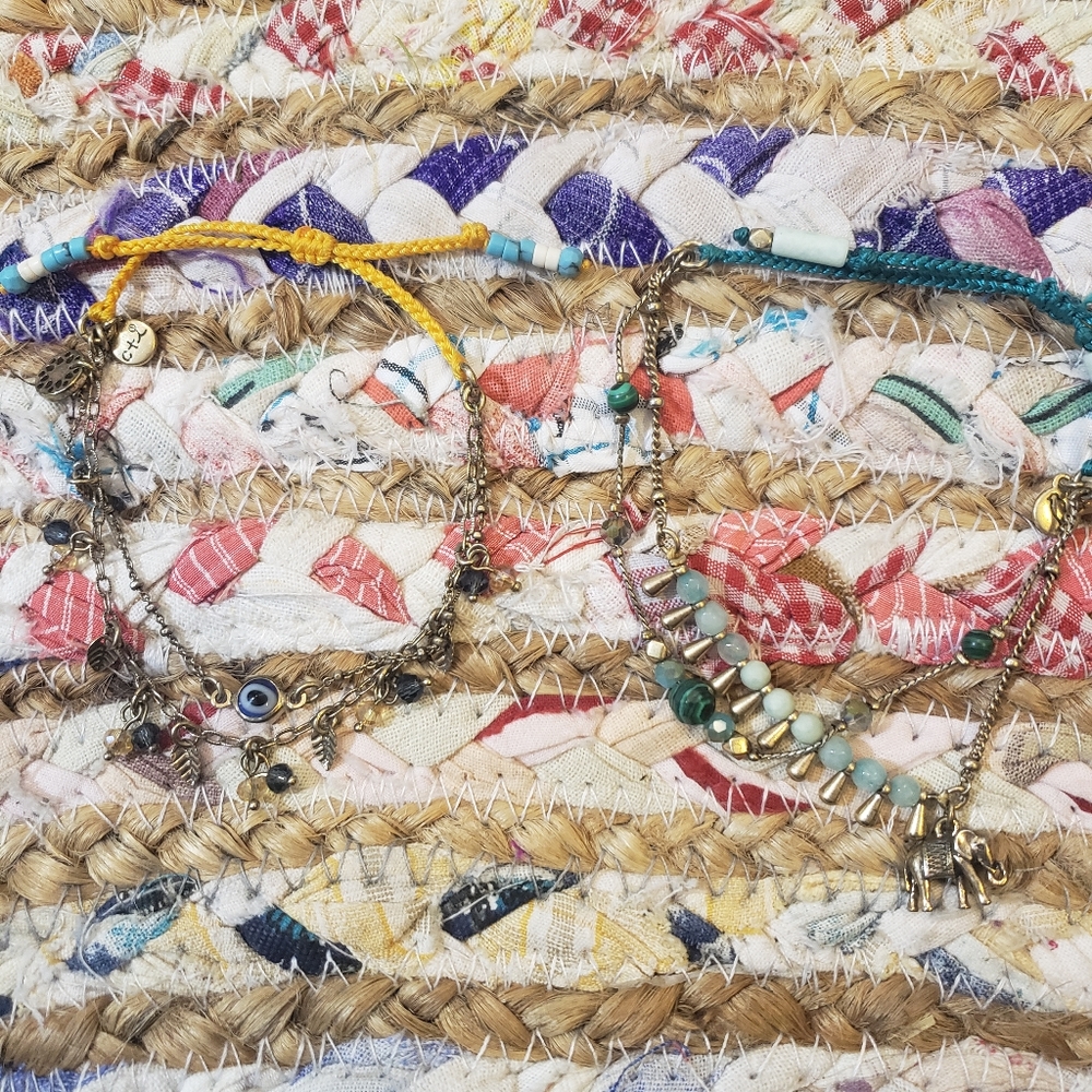 Set of 2 Chloe + Isabel adjustable  bracelets